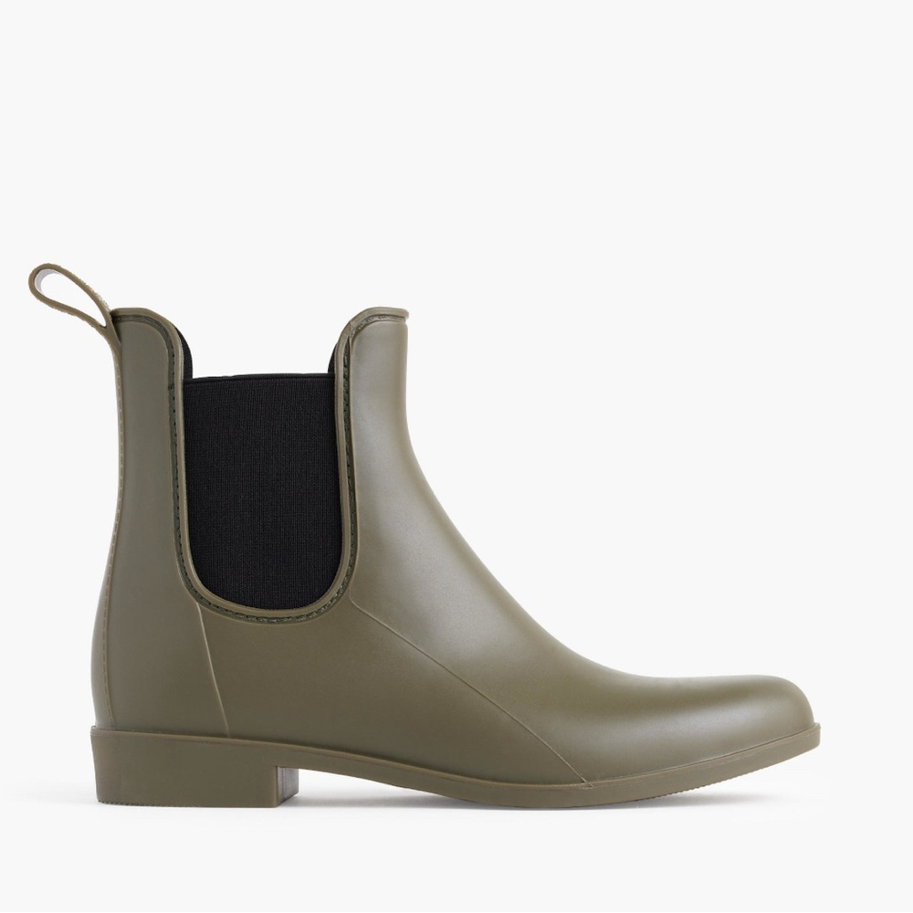 J. Crew Olive Ankle Boots